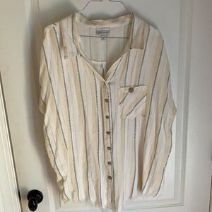 Blu Heaven striped button down shirt